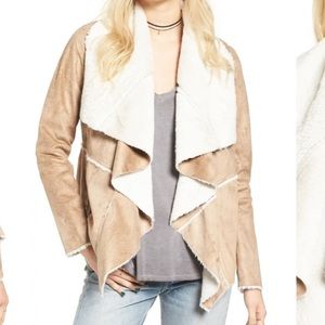 NWT! Soprano Faux Shearling Moto Jacket